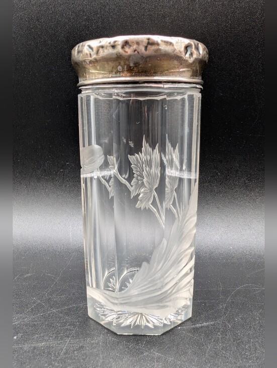 Art Nouveau Sterling Silver-Mounted  Art Nouveau \